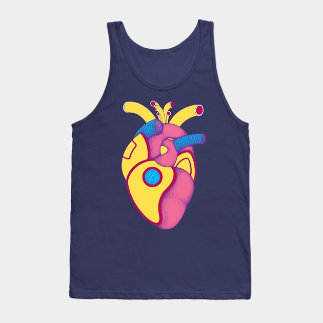 Lemon U-Boat Heart Tank Top by Ranggasme